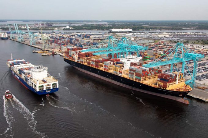 An aerial view of some of Blount Island’s facilities. (Photo: JAXPORT)